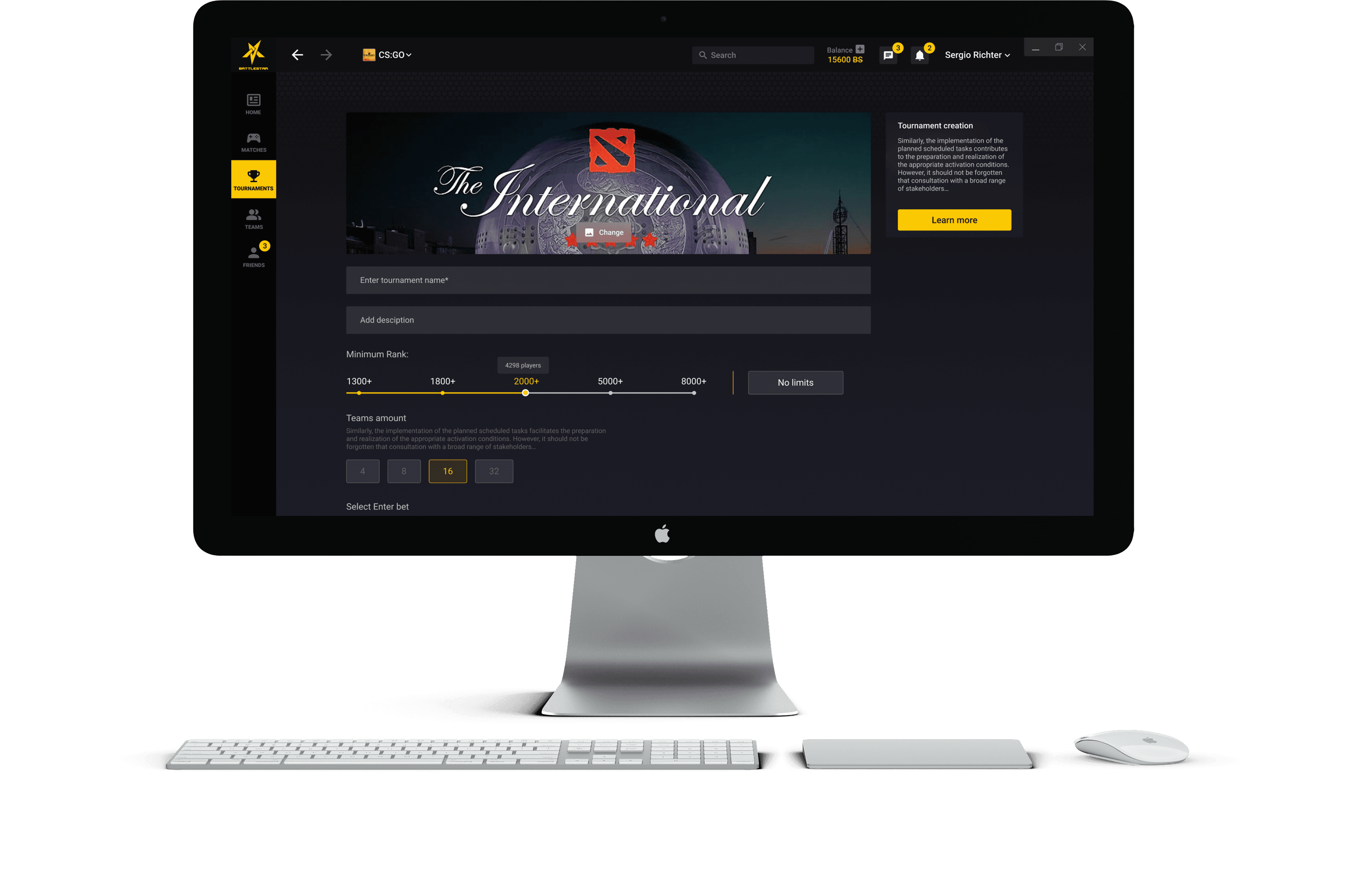 Tournament Creator & Bracket Builder