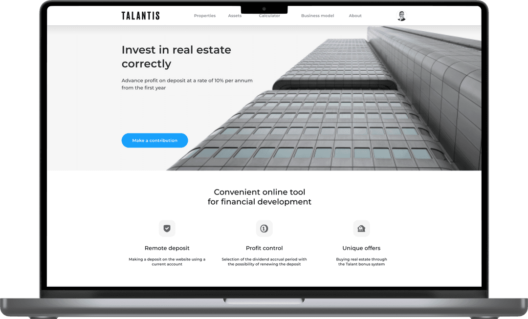 Investment Portal project screenshot