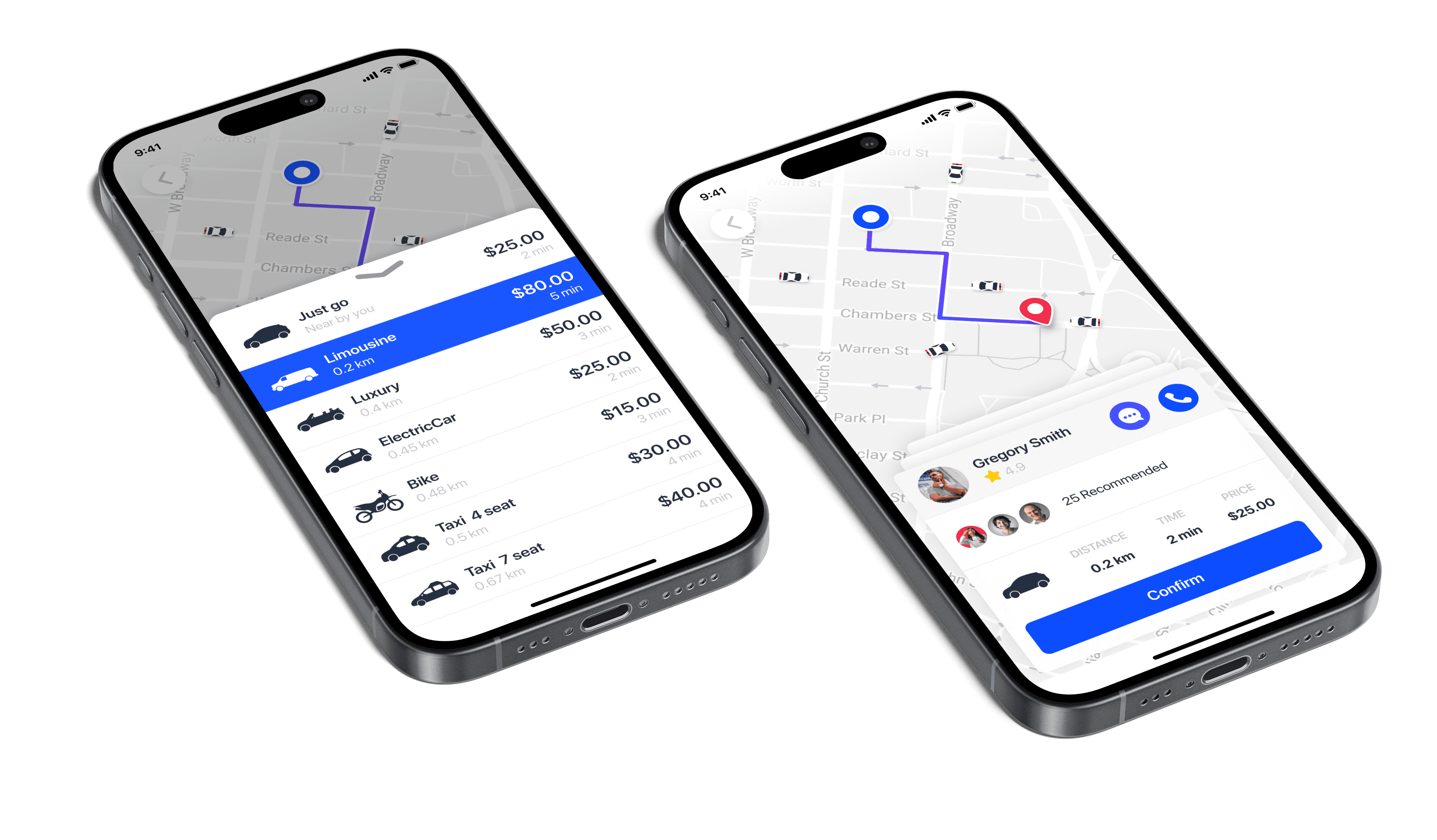 Taxi Booking & Confirmation