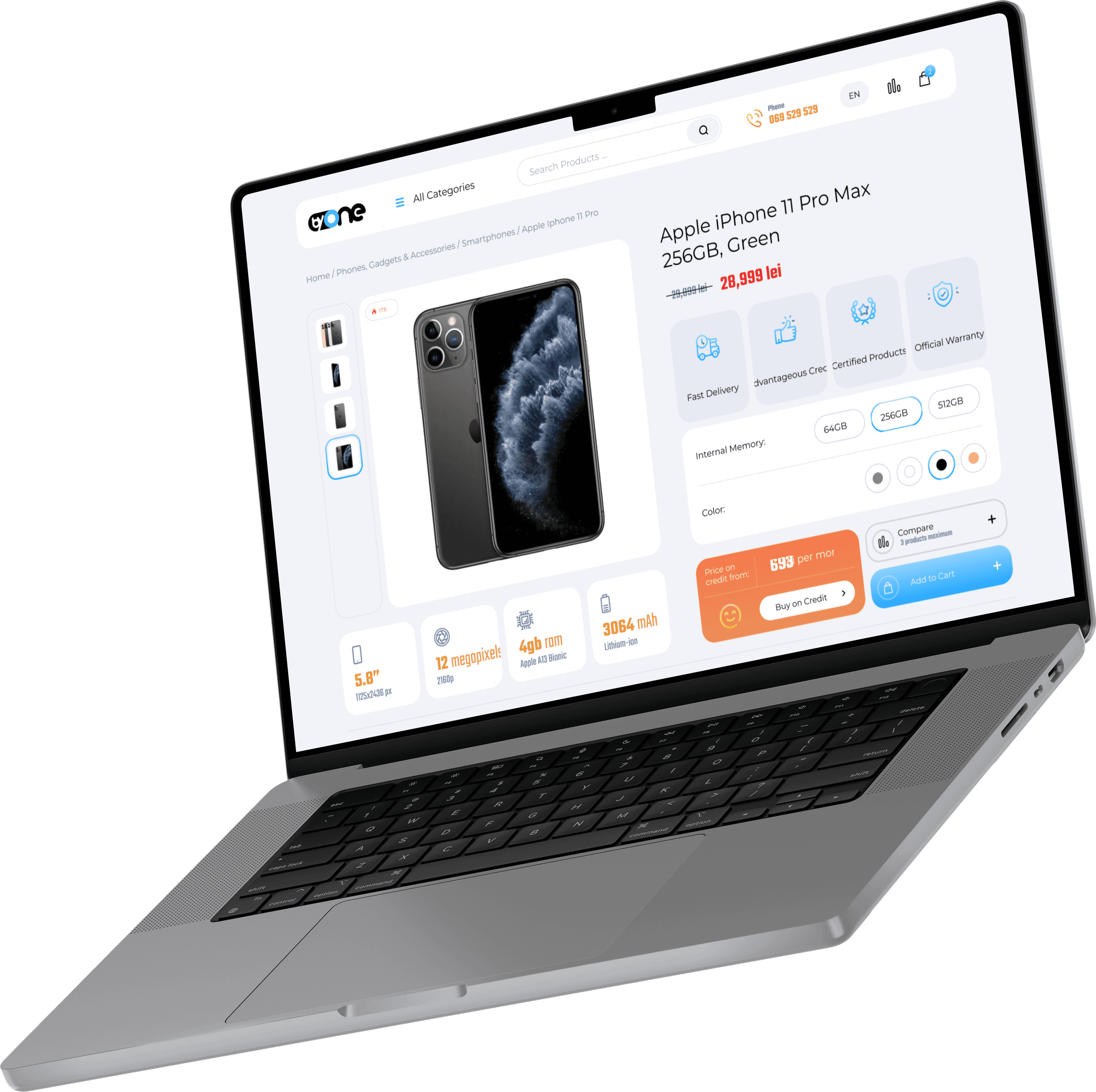 Detailed Product Page